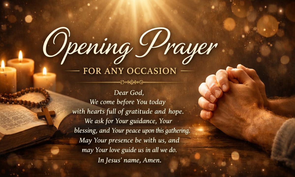 50+ Opening Prayer for a Program with Bible Verses
